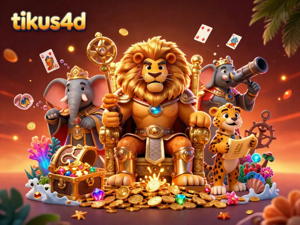 Tikus4D lively lottery scene showcasing characters and vibrant gaming elements.