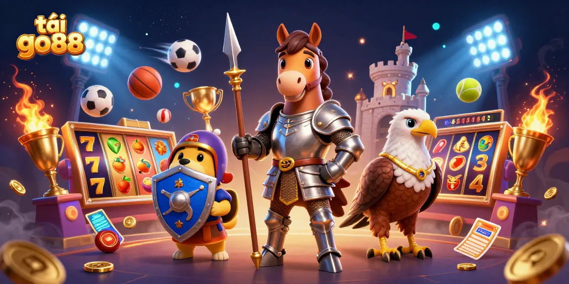 Bet on tải go88 with exciting slot games and vibrant elements in a thrilling casino scene.