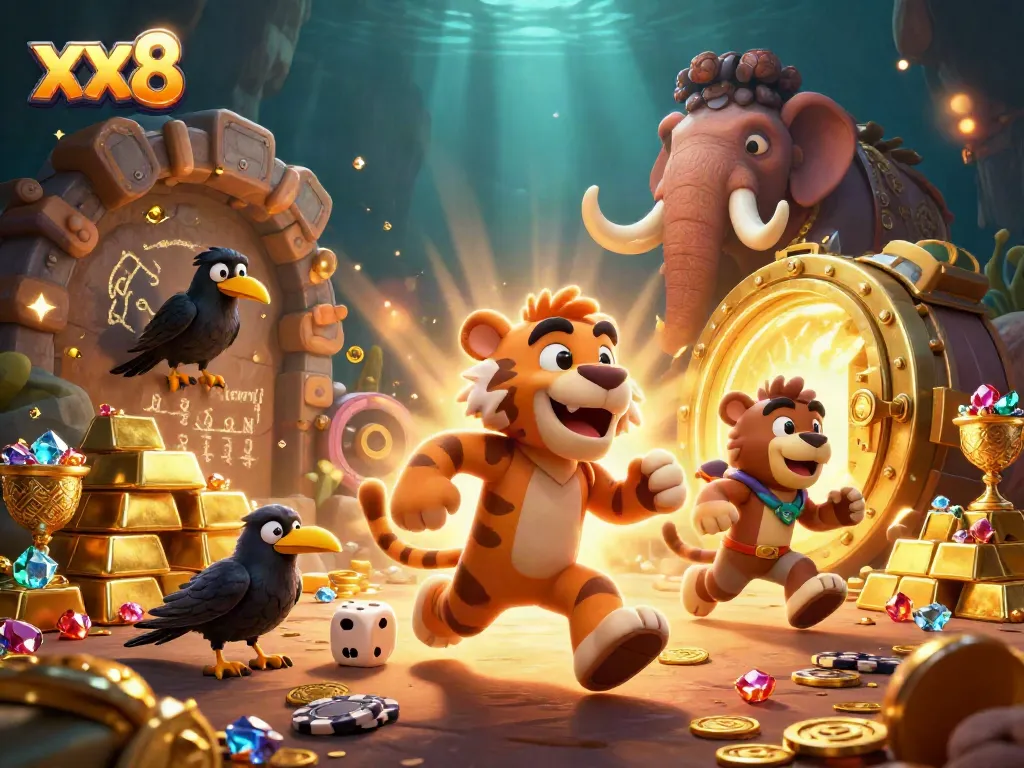 Engage in thrilling gameplay at xx8 casino featuring prehistoric characters and treasure.