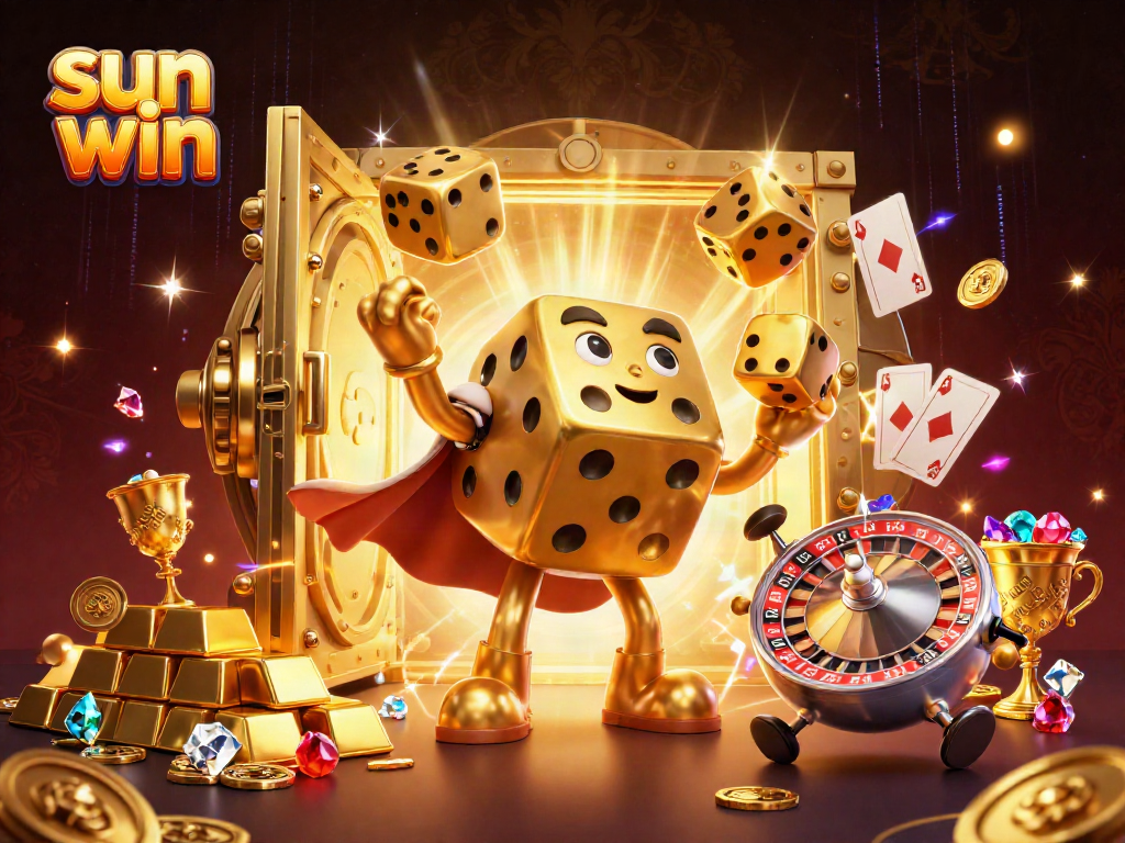 Experience vibrant gaming excitement with the sun win characters embodying the spirit of high-stakes gambling.