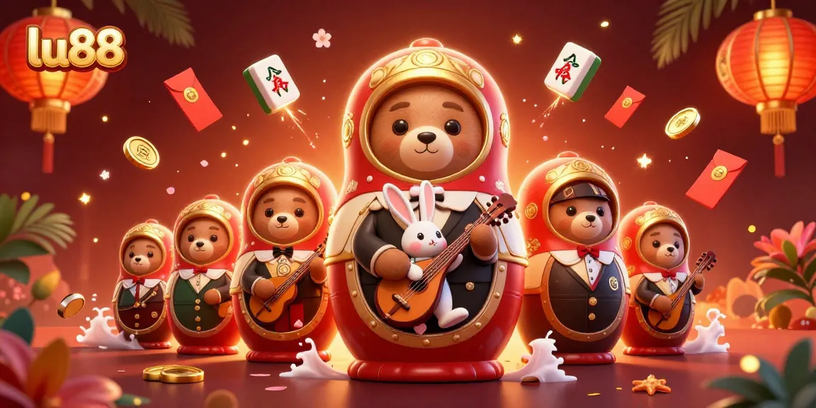 Engage with lu88 and experience vibrant casino energy in this colorful 3D illustration.