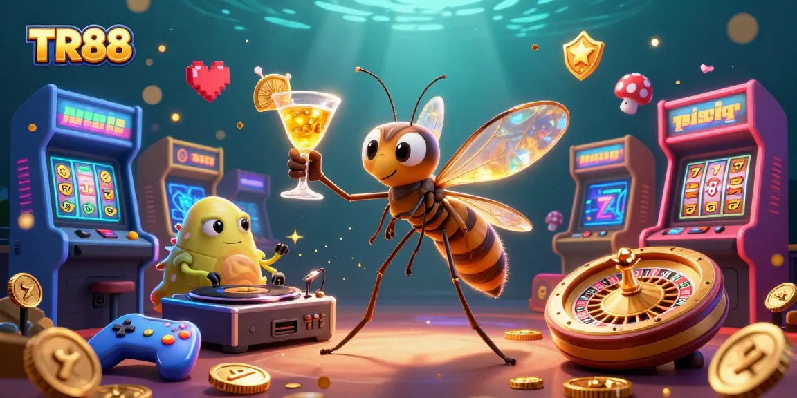 Engage in thrilling gameplay at TR88 with vibrant casino characters and dynamic gaming elements.