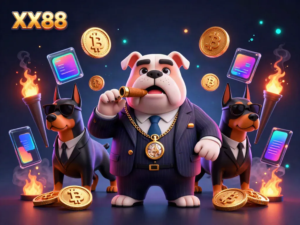Watch the 3D mafia bulldog boss and Doberman bodyguards in action at XX88 casino!