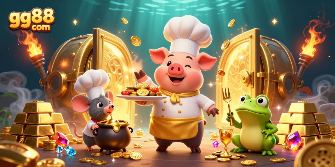 Experience the thrill of gg88 com with vibrant treasure and animated casino characters in action.