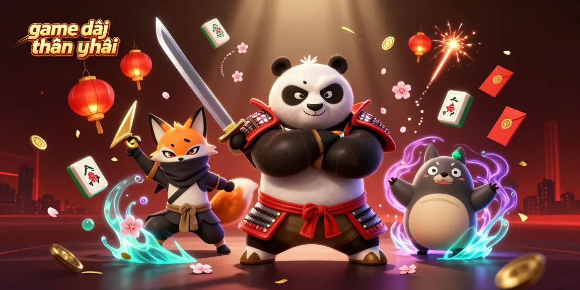 Engage with the immersive world of game đổi thưởng uy tín featuring a dynamic scene with cartoon characters and gambling elements.