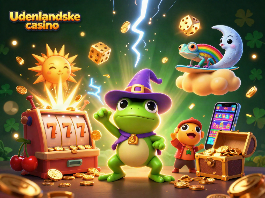 Experience excitement with udenlandske casino as a wizard frog and chameleon surf golden waves of winnings.