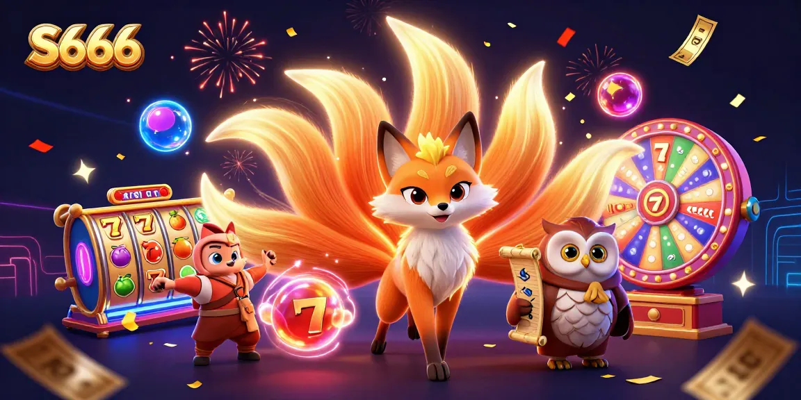 S666 captures the essence of online gambling with vibrant slot reels and rich game elements