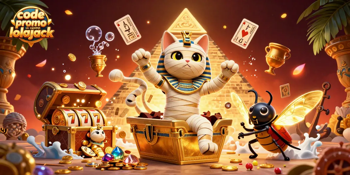 Profitez du code promo du casino lolajack pour des gains exceptionnels avec cette scène de jeux de casino vibrante.