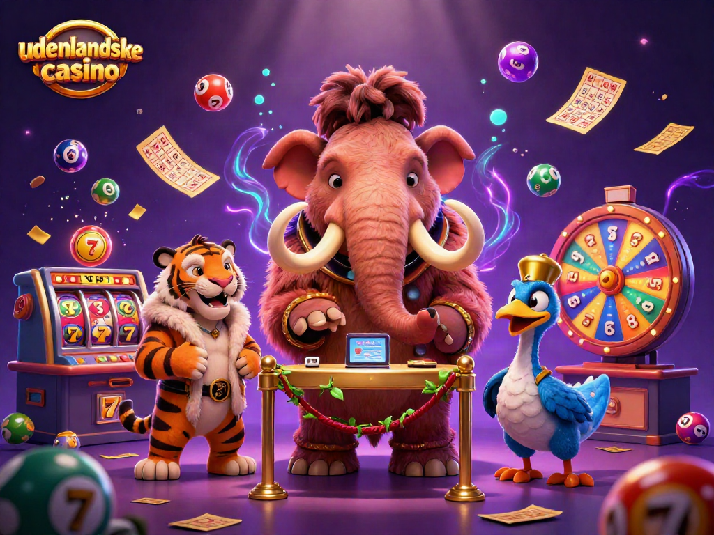 Experience udenlandske casino thrills with vibrant characters and dynamic elements in a rich 3D scene.
