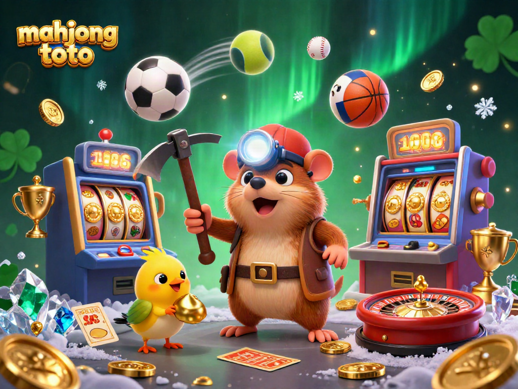 Engage in thrilling mahjong toto gameplay with vibrant casino visuals and exciting game elements.