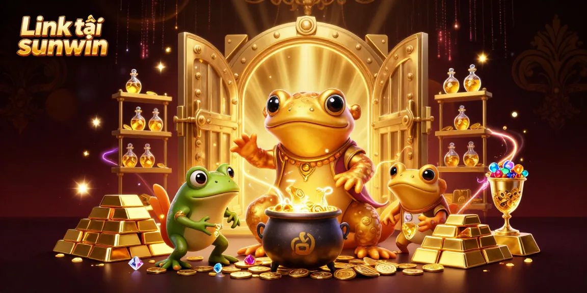 Uncover Link tải sunwin and immerse in thrilling casino treasures with a vibrant 3D illustration.