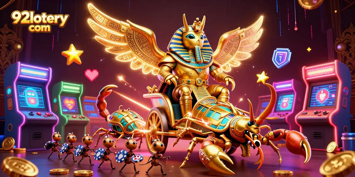 Win big with the 92lottery com gold extravaganza, featuring cartoon characters in a thrilling casino scene.