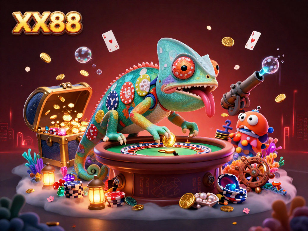 Dive into the excitement with XX88's vibrant casino atmosphere, showcasing thrilling games and luscious rewards.