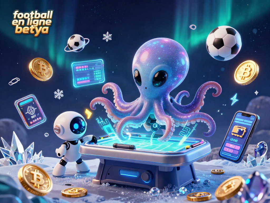 Place bets on football en ligne betya with aliens at a holographic betting table.
