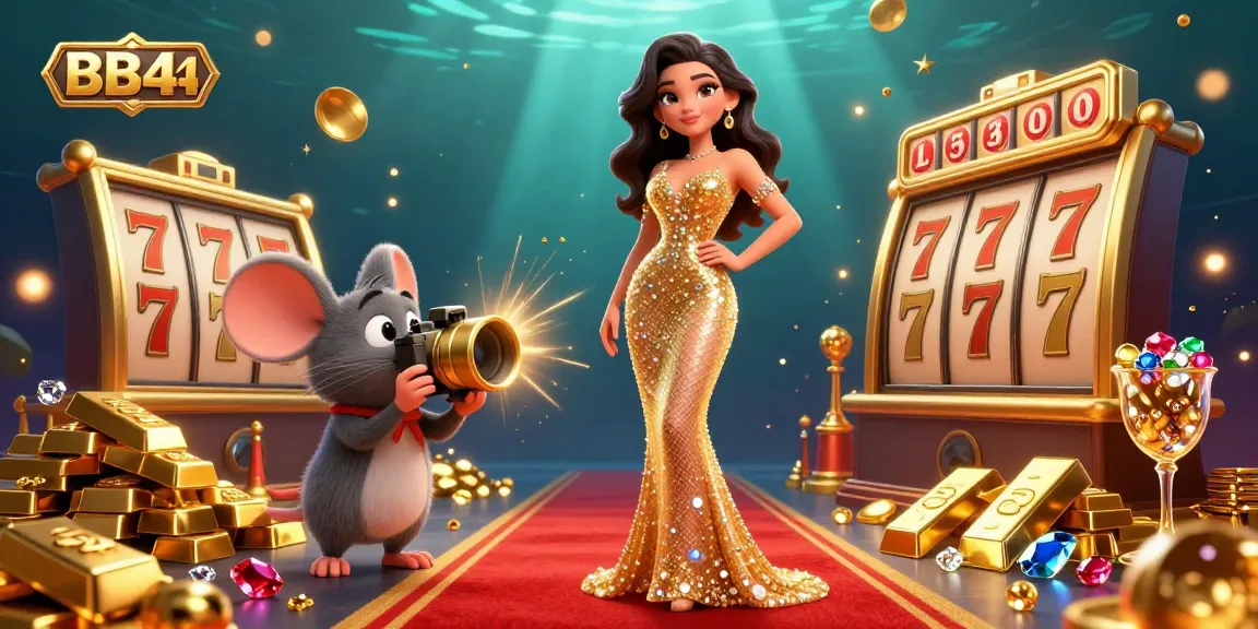 Spin and win at BB44 with vibrant slot reels and dazzling treasures in a captivating gaming atmosphere.