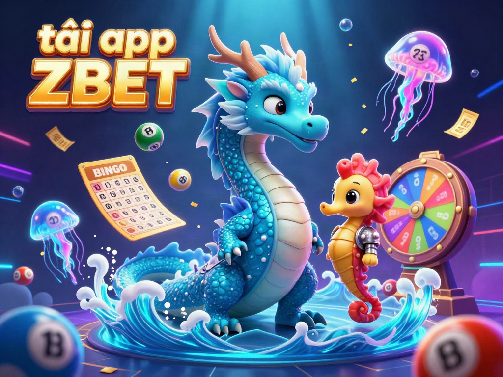 Experience the thrill of downloading tải app ZBET with vibrant casino visuals and exciting characters.