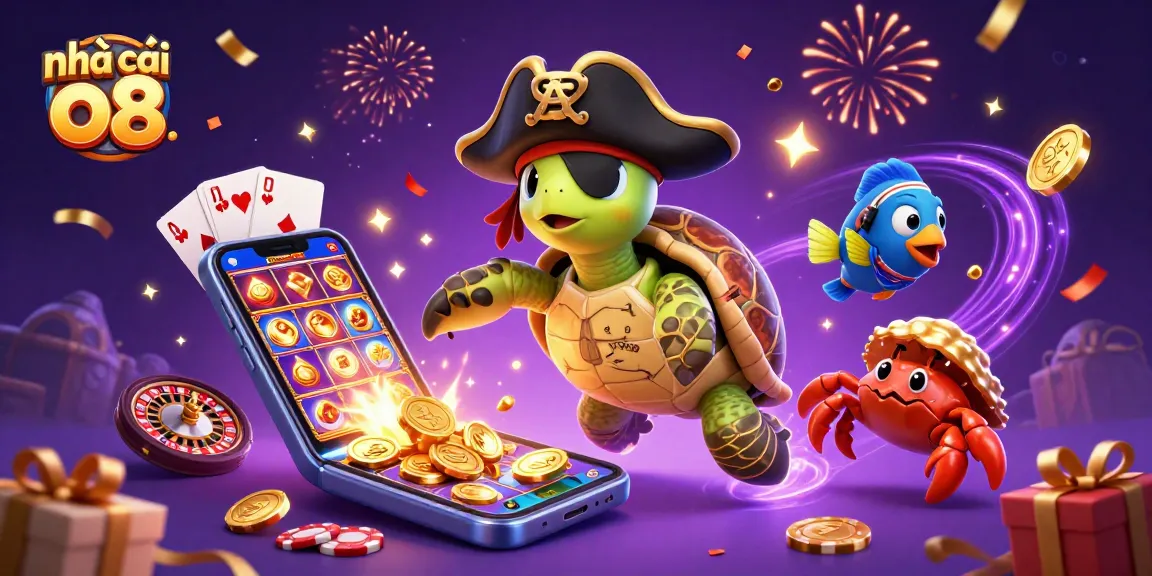 Engage in thrilling gaming experiences at nhà cái o8 with colorful slot games and vibrant casino elements.